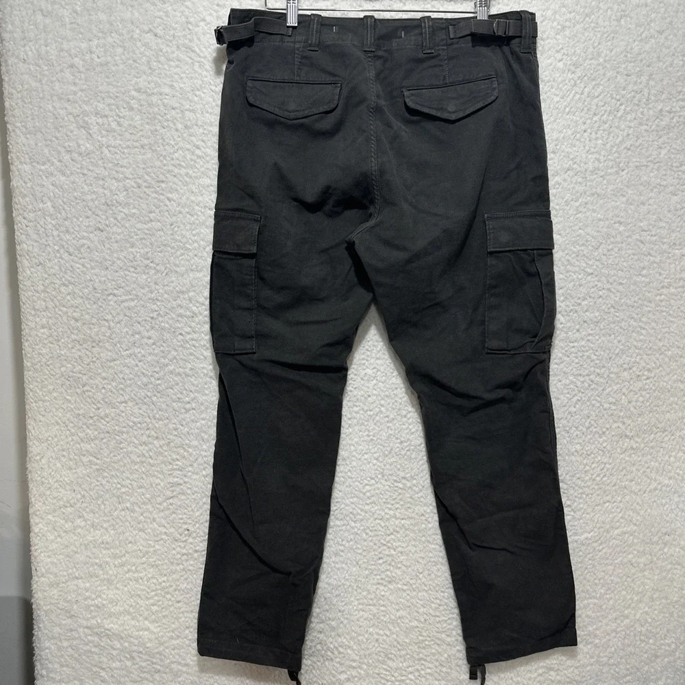 Banana Republic Traveler Moleskin Cargo Dark Charcoal Paratrooper Pants Size 38R